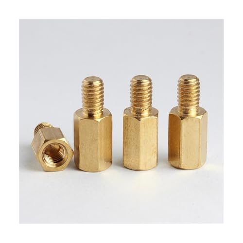 SEIDER M2 M2,5 M3 M4 M5 Hex Messing Abstandshalter Männlich Weiblich Abstandshalter Board Rack Stud Sechskant Gewinde Säule Säule Motherboard Bolzen Schraube(28mm(20pcs),M3 (Thread 6mm)) von SEIDER