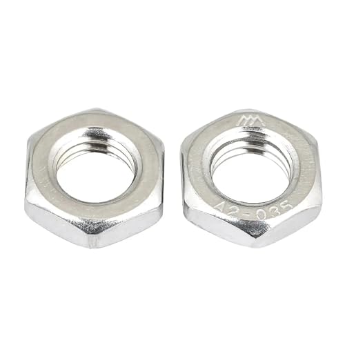 SEIDER M6 M8 M10 M12 M14 M16 M18 M20 304 Edelstahl Linksgewinde Dünne Mutter Kontermutter(M16(2PCS)) von SEIDER