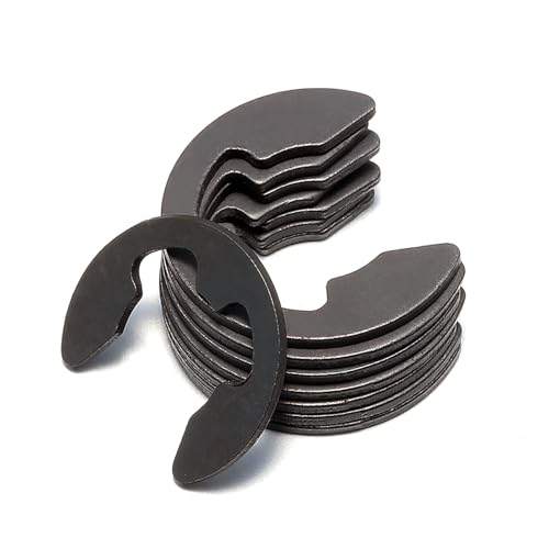 SEIDER TULDYS 1,2 mm 1,5 mm 2 mm 2,5 mm 3 mm 3,5 mm 4 mm 4,5 mm 5 mm 24 mm DIN6799 65Mn Federstahl Externe E-Clips Sicherungsscheiben C-Clip(M1.2 (100PCS)) von SEIDER