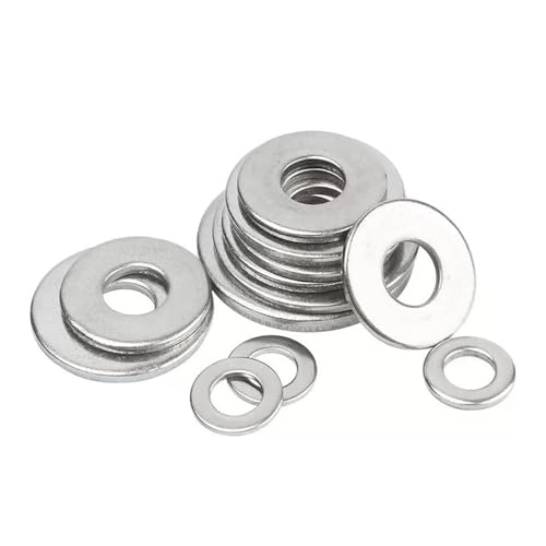 TULDYS 2-100 Stück 304 Edelstahl-Unterlegscheibe M1.6 M2 M2.5 M3 M4 M5 M6 M8 M10 M12 M14-M22 Metalldichtung Meson-Abdichtung Unterlegscheiben Spacer Shim(M8x14x1.2 x20pcs) von SEIDER
