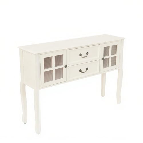 Eingangstisch aus Massivholz mit Schubladen und offenem Ablagefach, Eingangstisch für Wohnzimmer, schmaler Beistelltisch, moderner Konsolen-Sofatisch, Eingangstisch, Flurtisch, Tisch hinter der Couch( von SEIFE