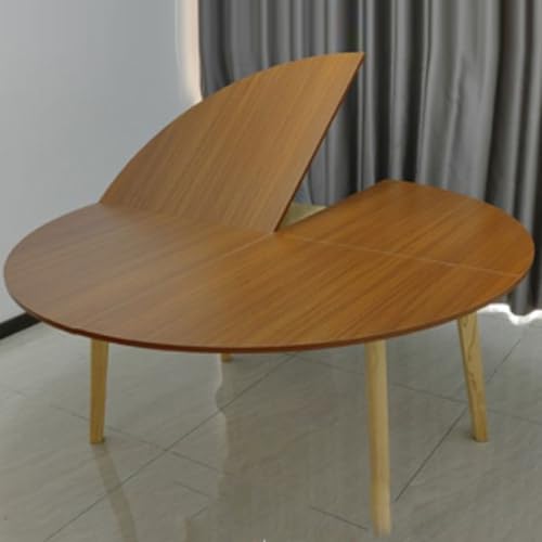 Großer Faltbarer runder Tischplatten-Extender, runder Klapptisch 48 Zoll, Tischplatten-Ersatz, temporärer Extender,Tischplatte für den Außenbereich(Yellowwood,180cm/70.8in) von SEIFE