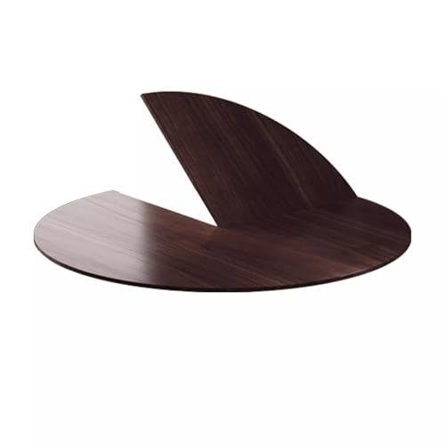 Runde Klapptischplatte aus Holz, große runde Klapptischplatte, temporäre Verlängerung(Walnut,120cm/47.2in) von SEIFE