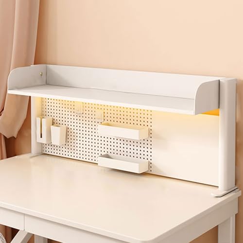 SEIFE 2-lagiges Klemmregal für Schreibtisch-Organizer, Bücherregal für Wohnheime(White,38 * 63cm/14.9 * 24.8in) von SEIFE