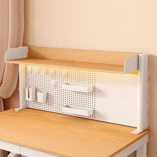 SEIFE 2-lagiges Klemmregal für Schreibtisch-Organizer, Bücherregal für Wohnheime(Wood,38 * 63cm/14.9 * 24.8in) von SEIFE