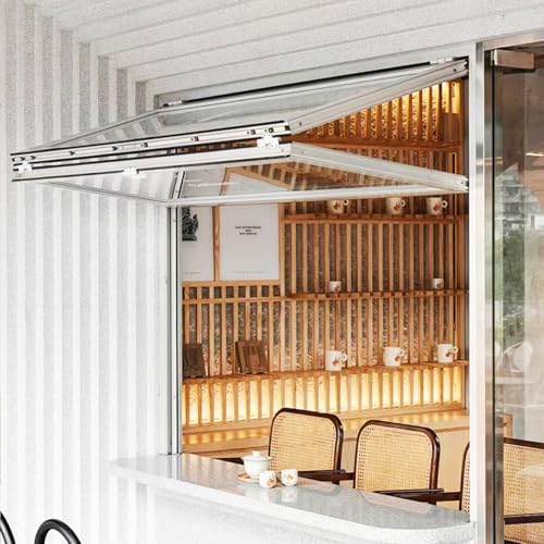 SEIFE Konzessionsfenster mit Aluminiumrahmen, Doppelfenster, Rollfenster, Faltbare Schiebefenster, Wohnmobilfenster(White-H*W,22x24in/56x61cm) von SEIFE