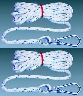 Bauaufzugseil Set - 2 STÜCK - á 15 Meter, Profi Industrie Qualität mit Kausche + Karabiner, 2er Pack Bauaufzugseil Set - 2 STÜCK - á 15 Meter, Profi Industrie Qualität mit Kausche + Karabiner, 2er Pack von Seilflechter