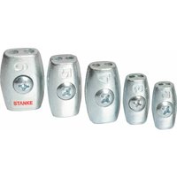Seilwerk STANKE 15x Drahtseilklemme Eiform Größe 5 für 5 mm Drahtseile Aluminium Silumin Stahlseil Klemme von SEILWERK STANKE