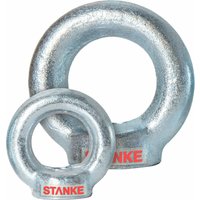 Seilwerk STANKE 5x Ringmutter M6 Ringsmutter 6 mm Öse Mutter Auge verzinkt von SEILWERK STANKE