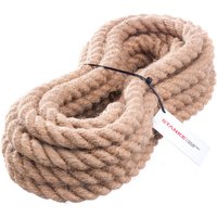 Seilwerk STANKE Juteseil Naturfasern gedreht Tauwerk Hanf Jute Tau Seil Tauziehen Absperrseil Handlauf 10mm 25m von SEILWERK STANKE