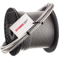 Edelstahl Drahtseil für Sonnensegel pvc Edelstahlseil 3,5mm 7x7 inox Drahtseil ummantelt, 80m - Seilwerk Stanke von SEILWERK STANKE