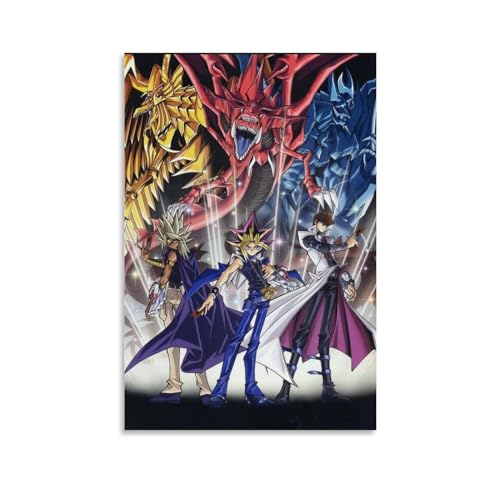 SEINEMBSC Anime Yu-Gi-Oh! Sammelkartenspiel-Poster, Leinwand, Wandkunst, Gemälde, Wohnzimmer-Poster für Schlafzimmer, Dekoration, 40 x 60 cm von SEINEMBSC