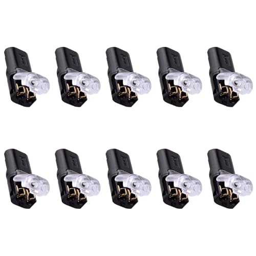 10 Stück LED Kabel Steckverbinder Stecker, 2-Polig Doppeldraht-Steckverbinder für AWG 20-24 Gauge Kabeldrähte 10 Stück LED Kabel Steckverbinder Stecker, 2-Polig Doppeldraht-Steckverbinder für AWG 20-24 Gauge Kabeldrähte von SEIWEI