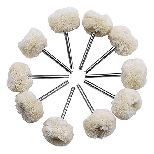 10 Stück Polierkugeln Wollrad Polierscheibe mit Griff, 3mm Wollfilz Polierscheiben Polierball Polier Wheel Zum Feinpolieren von Schmuck Uhren und Rädern 10 Stück Polierkugeln Wollrad Polierscheibe mit Griff, 3mm Wollfilz Polierscheiben Polierball Polier Wheel Zum Feinpolieren von Schmuck Uhren und Rädern von SEIWEI