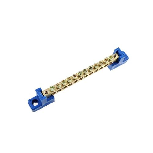 12 Positionen Blau, Klemme Erdungsschiene Schraubblock: Barriere Messing, elektrische Verteilung Bus Bar Block für Auto, Boot, Marine, RV, Yacht, Schiff Stromverteilung 12 Positionen Blau, Klemme Erdungsschiene Schraubblock: Barriere Messing, elektrische Verteilung Bus Bar Block für Auto, Boot, Marine, RV, Yacht, Schiff Stromverteilung von SEIWEI