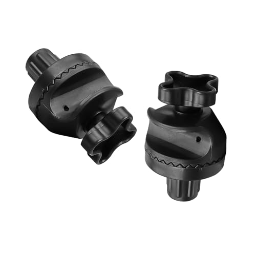 2 Stück Kunststoff Gartenschaukel Beschläge Outdoor Schaukel Rahmen Zubehör Schaukel Stuhl Baldachin Halterung Ersatzteile Schwarz (dreiteiliger Anzug) von SEIWEI