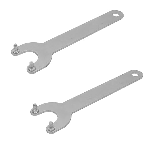 2 Stück Winkelschleifer 2-Stiftschlüssel für 125mm 150mm Winkelschleifer, Spann-Muttern Schraubenschlüssel Werkzeug von SEIWEI
