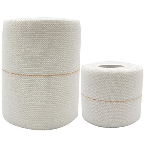 2 x elastisches Klebeband, 7,5 cm x 4,5 Rugby-Hebeband, selbstklebend, für Knöchel, Knie, Ellbogen, extra stark (weiß) von SEIWEI