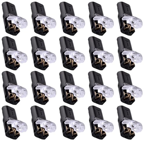20 Stück LED Kabel Steckverbinder Stecker, 2-Polig Doppeldraht-Steckverbinder für AWG 20-24 Gauge Kabeldrähte 20 Stück LED Kabel Steckverbinder Stecker, 2-Polig Doppeldraht-Steckverbinder für AWG 20-24 Gauge Kabeldrähte von SEIWEI