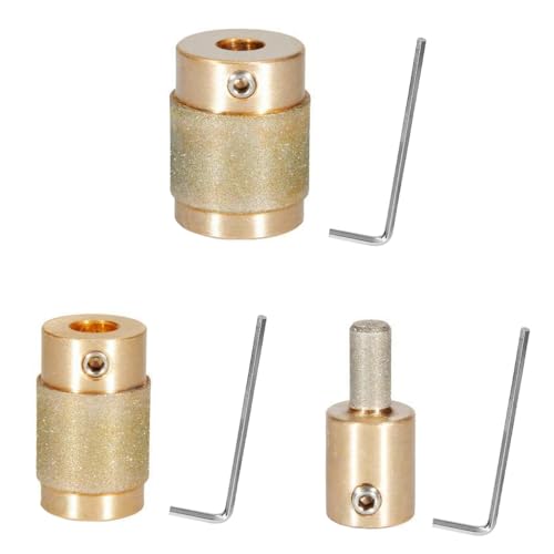 3 Stück 1, 3/4, 1/4 Standard-Diamant-Schleifbits, Metall-Glasschleifer, Schleifwerkzeug zur Bearbeitung von Keramik, Glas, Buntglas, Stein 3 Stück 1, 3/4, 1/4 Standard-Diamant-Schleifbits, Metall-Glasschleifer, Schleifwerkzeug zur Bearbeitung von Keramik, Glas, Buntglas, Stein von SEIWEI