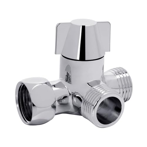 3-Wege Duschumstellventil, G1/2 Messing Duschkopfadapter, T-Adapterventil Ersatzteile für Badezimmer zu Hause 3-Wege Duschumstellventil, G1/2 Messing Duschkopfadapter, T-Adapterventil Ersatzteile für Badezimmer zu Hause von SEIWEI