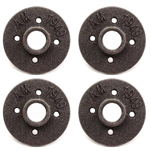 4 Stück 3/4 Zoll DN20 Bodenflansch Rohr Flansch mit 4 Löchern für Rohr Wasserhahn Wandregal Boden DIY Handwerk Dekoration von SEIWEI