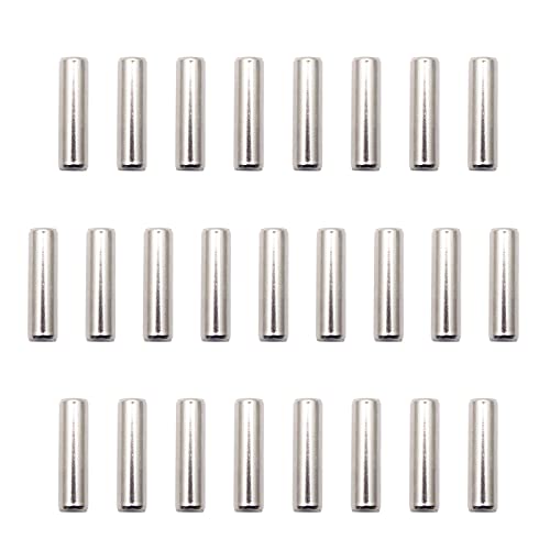 50 Stück 6 mm x 22 mm Edelstahl Passstifte Regalstützstifte Stiftstangen-Befestigungselemente für Schrank, Schrank, Bücherregal, Kleiderschrank von SEIWEI