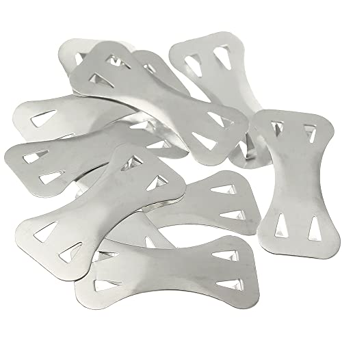 60 Stück Bandage Clips, Healifty Elastic Bandage Clips Stretch Metal Clasps for Verschiedene Arten Bandagen, Replaceable Wrap Fastener Clips, Latex-Frei (Silber) von SEIWEI