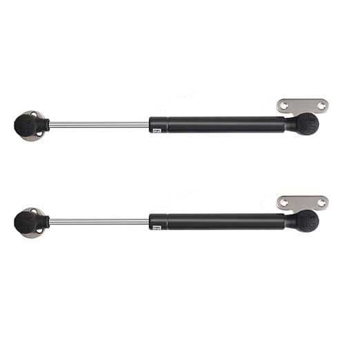 80N Gasdruckdämpfer, 180MM Hydraulisch Gasfeder Gasdruckfeder Möbel Dämpfer Halterung für Schranktüren Bett Türdeckel Glasschrank (2er Pack, Schwarz) von SEIWEI