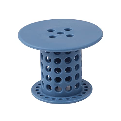 Abfluss-Haarfänger, Badewanne, Waschbecken, Abflusssieb, 5,5 cm bis 4,5 cm, Blocker, Stöpsel für Badezimmer, Küche (blau) von SEIWEI