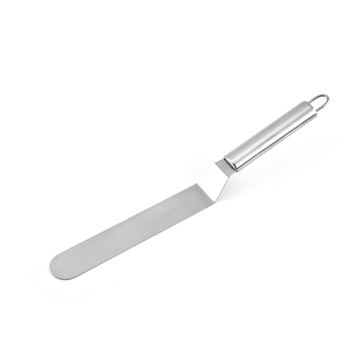 Edelstahl Abgewinkelter Winkelpalette, Küchenmesser Tortenmesser Icing Spatel für Torten, Backen und Kuchen Dekorieren, 8 Zoll von SEIWEI