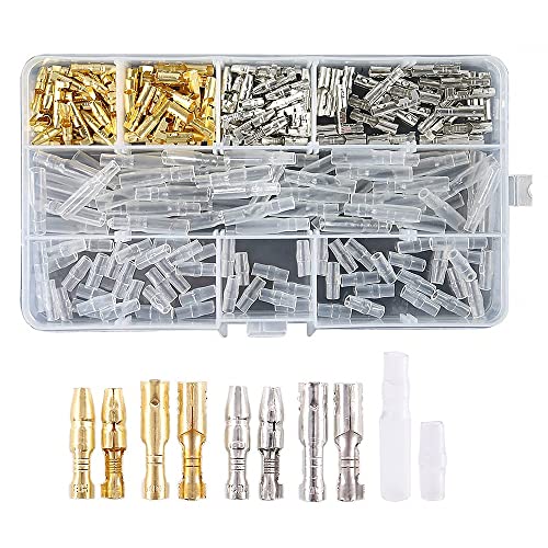 Elektrische Anschlüsse, 480 Stück Bullet Terminals, 3,5 mm Bullet Connectors Kit Male & Female Wire Terminals Connector for Motorcycle Auto Truck Scooter Boote Electric Instruments von SEIWEI