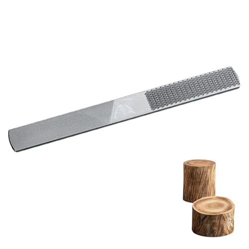 Flache und Halbrunde Holz Raspel, 4 Funktion Holzraspel Hand Datei aus Kohlenstoffstahl, Holzbearbeitung Carving Grobes Werkzeug (1er Pack) von SEIWEI