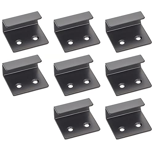 Fliesenaufhänger Halterung, 8 Stück, 25 mm dicker Edelstahl, Fliesenaufhänger, Spiegelbefestigungen, Hänge-Kits, robuste Keramikfliesen-Display-Halterung (schwarz) von SEIWEI