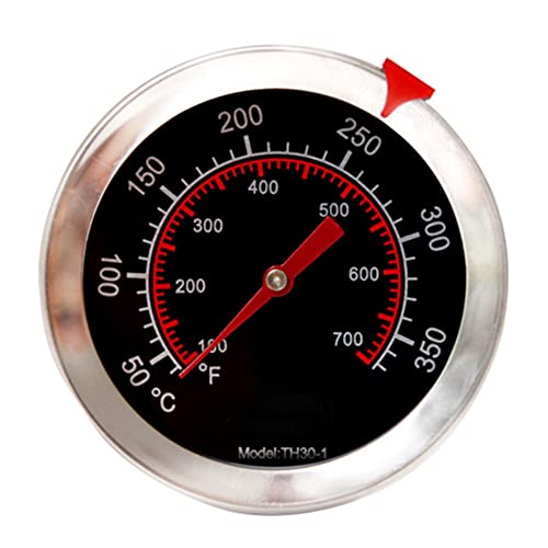 Frittier-Thermometer, 210 mm, Edelstahl, Küchentemperaturanzeige mit verstellbarem Pfannen-Clip zum Grillen, Braten und Kochen von SEIWEI