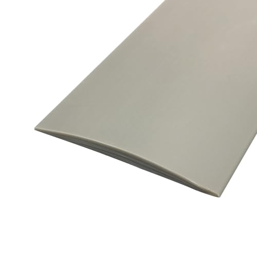 Helles Grau, Flache Laminat-zu-Fliesen-Schwelle, PVC-Übergangsprofil, selbstklebende Vinyl-Kantenleiste für Bodenfugen, Teppich-zu-Boden-Naht-Verbindungsstreifen von SEIWEI