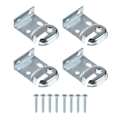 Metallrollenhalterung, 2 Sätze Vielseitiger Langlebiger Feststehender Halterungen für Zuhause, Büro und DIY-Vorhangzubehör von SEIWEI