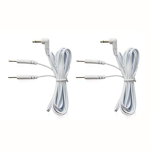 Premium TENS-Kabel, männlicher 3,5-mm-Klinkenstecker, 2,0-mm-Stecker, 120 cm Länge, hochwertige TensCare-Ersatzkabel für TENS-Geräte von SEIWEI