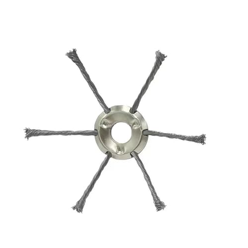 Rasentrimmerkopf aus Stahldraht, Freischneider, Rasentrimmerrad, Benzin-Rasenmäheraufsatz für Garten, Hof, Gehweg (6 Kopf) von SEIWEI