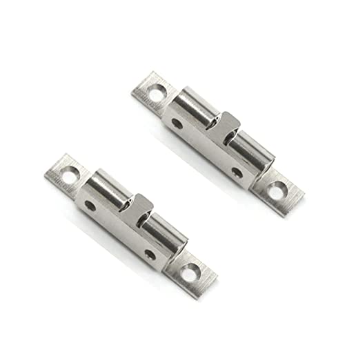 Roller Ball Türschnäpper 2 Stück Verstellbarer Kupfer-Doppelkugel-Rollschnäpper Kugelspannverschluss mit Schrauben für Heimmöbel, Tür, Schrank – Silber/70 mm von SEIWEI