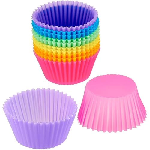 SEIWEI 12 Stück Silikon Mini Puto Cup Form, Folie Kuchenformen für Cupcakes Torten Muffin Brownies Jello, Runde Egg Tart Tins Form, Mini Egg Tart Cases für Backen und Kochen SEIWEI 12 Stück Silikon Mini Puto Cup Form, Folie Kuchenformen für Cupcakes Torten Muffin Brownies Jello, Runde Egg Tart Tins Form, Mini Egg Tart Cases für Backen und Kochen von SEIWEI