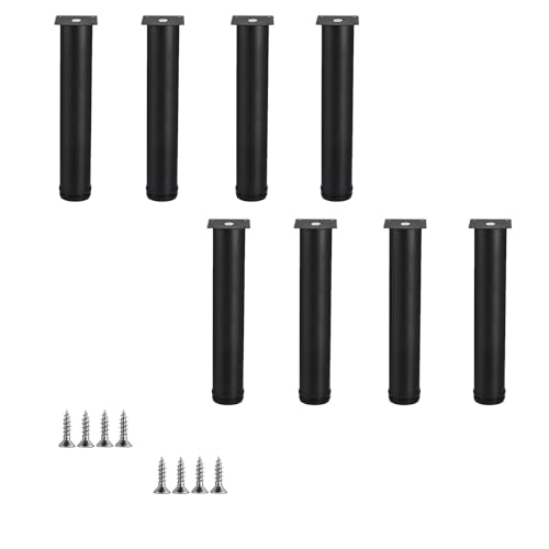 SEIWEI 8 Stück Verstellbare Möbelfüße Füße, Edelstahl Möbelfüße mit Anti-Rutsch-Pads für Schrank, Tisch, Sofa, Kommode (250mm) von SEIWEI