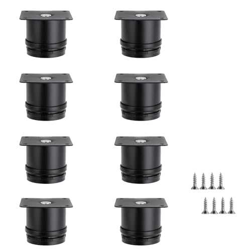 SEIWEI 8 Stück Verstellbare Möbelfüße Füße, Edelstahl Möbelfüße mit Anti-Rutsch-Pads für Schrank, Tisch, Sofa, Kommode (50mm) von SEIWEI