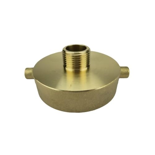 SEIWEI Messing-Hydrantenadapter, 2-1/2" NST weiblich x 3/4" GHT männlich Gartenschlauchanschluss für Feuerlöschgeräte, Bewässerungssysteme von SEIWEI