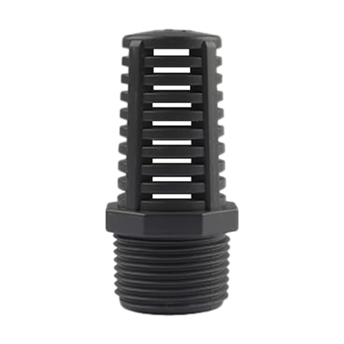 Saug-Überlaufsieb Ablaufgarnitur Anschlussstück Wasserpumpenfilter Gewindesieb Sieb für Aquarien, Teiche, Fischtanks(1") von SEIWEI