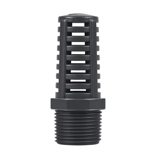 Saug-Überlaufsieb Ablaufgarnitur Anschlussstück Wasserpumpenfilter Gewindesieb Sieb für Aquarien, Teiche, Fischtanks(3/4") von SEIWEI