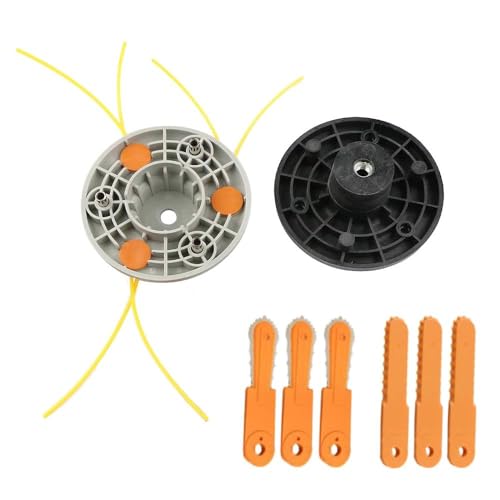 Universal Mähkopf, Doppelnutzung Fadenkopf Freischneider mit Klinge aus Nylon und Stahl, Rasenmäher Zubehör von SEIWEI