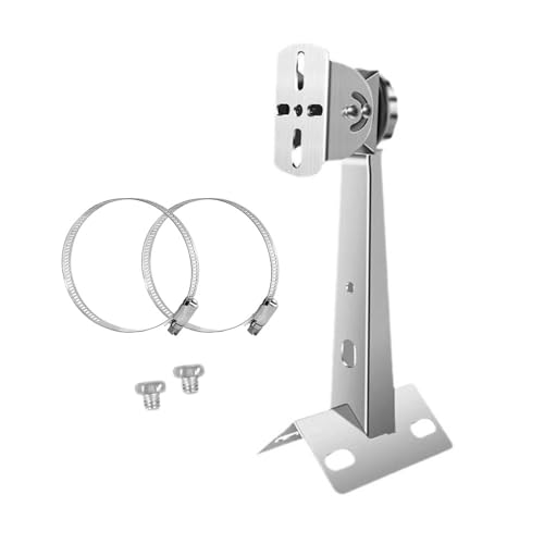 Wandhalterung für Überwachungskamera, 360° Einstellbar Metall Halterung mit 30cm Klemmhalterung, für Wand, Decke, Mast im Innenbereich wie Küche, Bad, Büro von SEIWEI