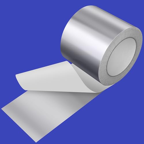 Aluminiumfolienband 100mm x 50m, Extra starke Klebekraft & Reißfestigkeit - Witterungsbeständig, Gewebeband Silber, Panzerband Waterproof von Heiß- und Kaltluftkanälen für die Metallrohrreparatur Aluminiumfolienband 100mm x 50m, Extra starke Klebekraft & Reißfestigkeit - Witterungsbeständig, Gewebeband Silber, Panzerband Waterproof von Heiß- und Kaltluftkanälen für die Metallrohrreparatur von SEIYOGDS