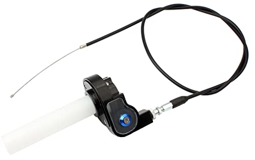 SEIYOGDS Gaszuggriff mit Kabel, 7/8 Zoll Lenker Handgriffe Quick Turn Twist Gasgriff Kabel Kit, Aluminium mit Kabel und Griffen für 50-250CC ATV Quad Pit Dirt Bike SEIYOGDS Gaszuggriff mit Kabel, 7/8 Zoll Lenker Handgriffe Quick Turn Twist Gasgriff Kabel Kit, Aluminium mit Kabel und Griffen für 50-250CC ATV Quad Pit Dirt Bike von SEIYOGDS